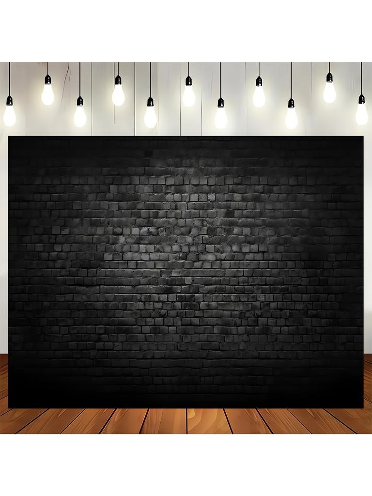 Black brick wall photography background Brick background Retro theme stone brick background birthday party