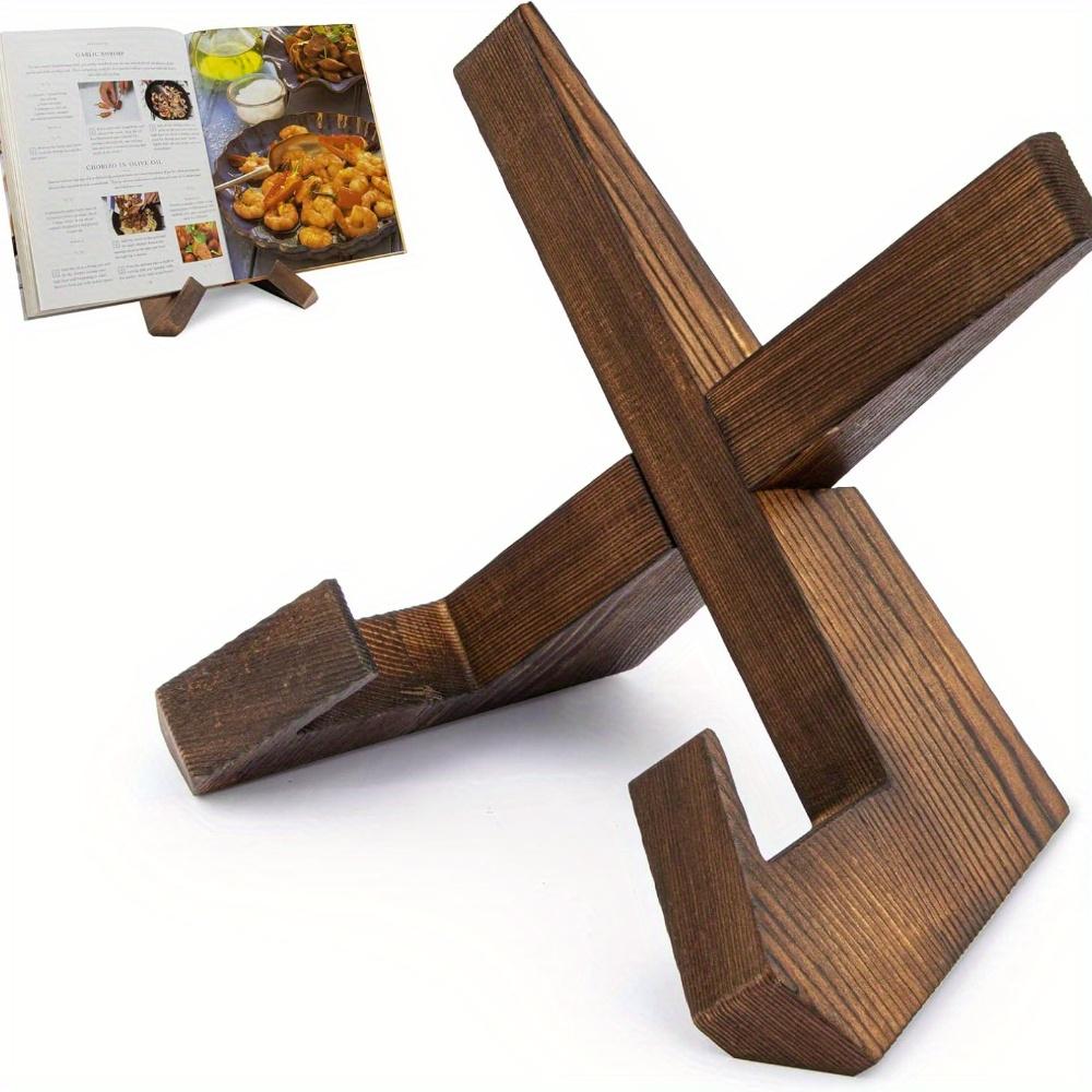 

Wooden Stand Recipe Book Record Photo Display Tablet Rack Plate IPad Holder Table Easel Stand Cookbook Holder Decor Kitchen Tool коричневый