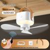 Portable Multi-Functional Ceiling Fan: Rechargeable & Remote-Controlled, Ideal for Camping & Wall/Desktop Mounting