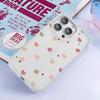 Colorful Love Phone Case For iPhone 16 15 14 13 12 11 Pro Max XR XS MAX 78 Plus Simple and semi transparent Back Cover