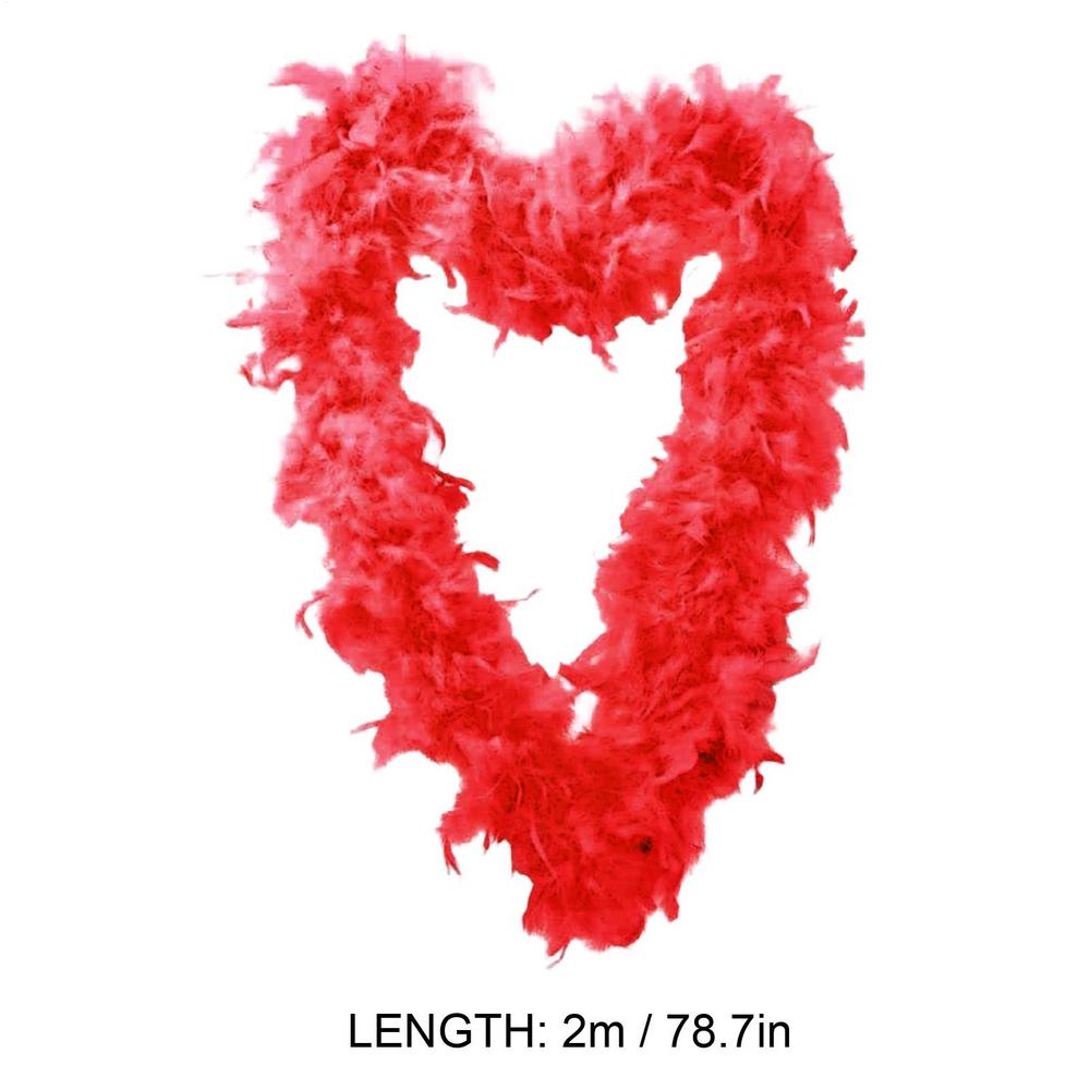 Feathers Boa Turkey Feathers Garland Boa Girls Dress Up Costume Party Supplies for Wedding Cosplay Dancing Halloween Parties