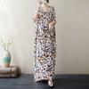 V-Neck Floral Skinny Vintage Long Skirt