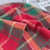 Women's Red Plaid Cashmere-Like Scarf Shawl - Warm, Versatile, Fashionable for Autumn and Winter