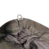 PRADA Logo embroidery Tote Bag Nylon khaki Women BR0977 Used