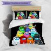 3pcs Duvet Cover Set (1*Duvet Cover + 2*Pillowcase, Without Core), Among Us Print Bedding Set, Bedroom Decor, All‑Season, Birthday Gift