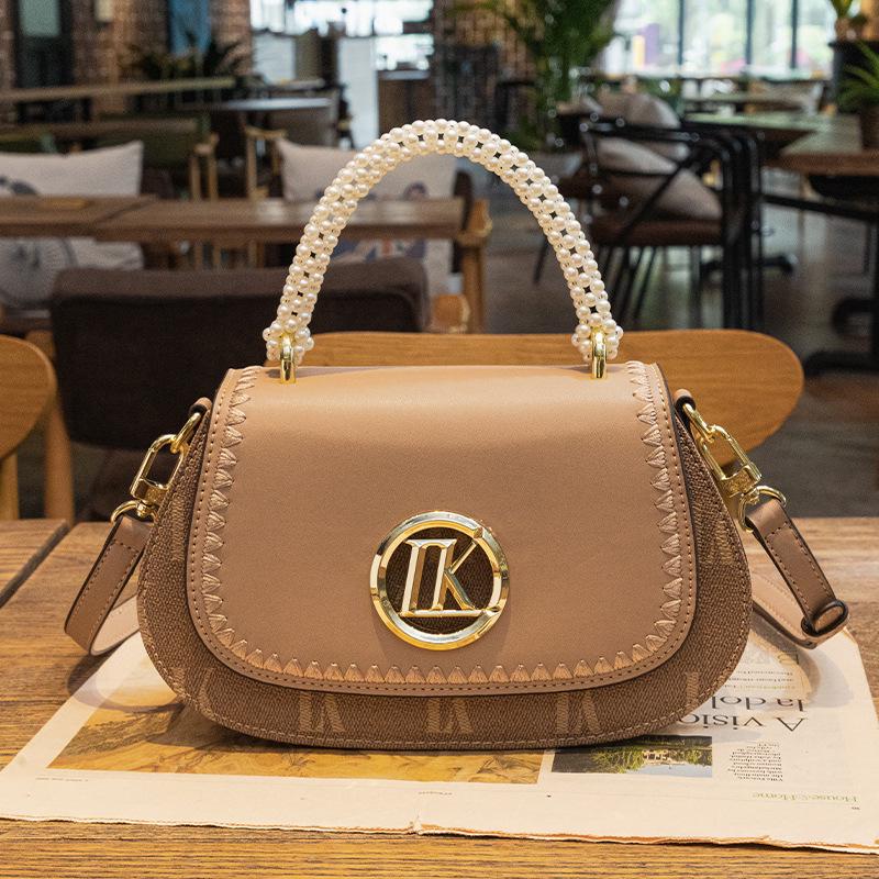 

Женская сумка кроссбоди LK Lux Pearl из кожи седла 2025 кофейный