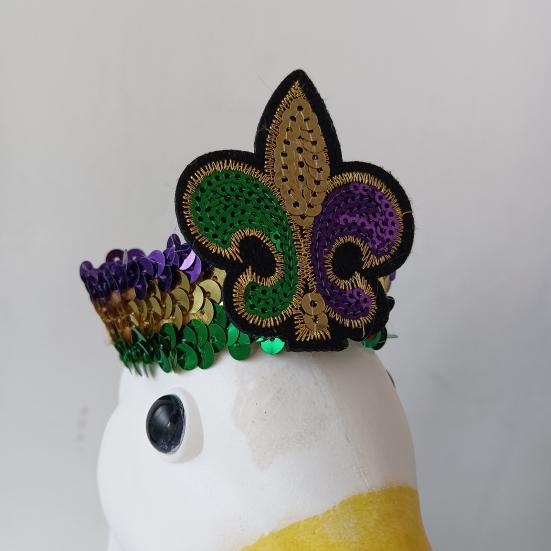 Big Goose Clothes Fluffy Gauze Skirt Costume with Fur Ball Edges Mardi Gras Headdress Elastic Strap Neck Rings Garden Goose Decoration for Festive