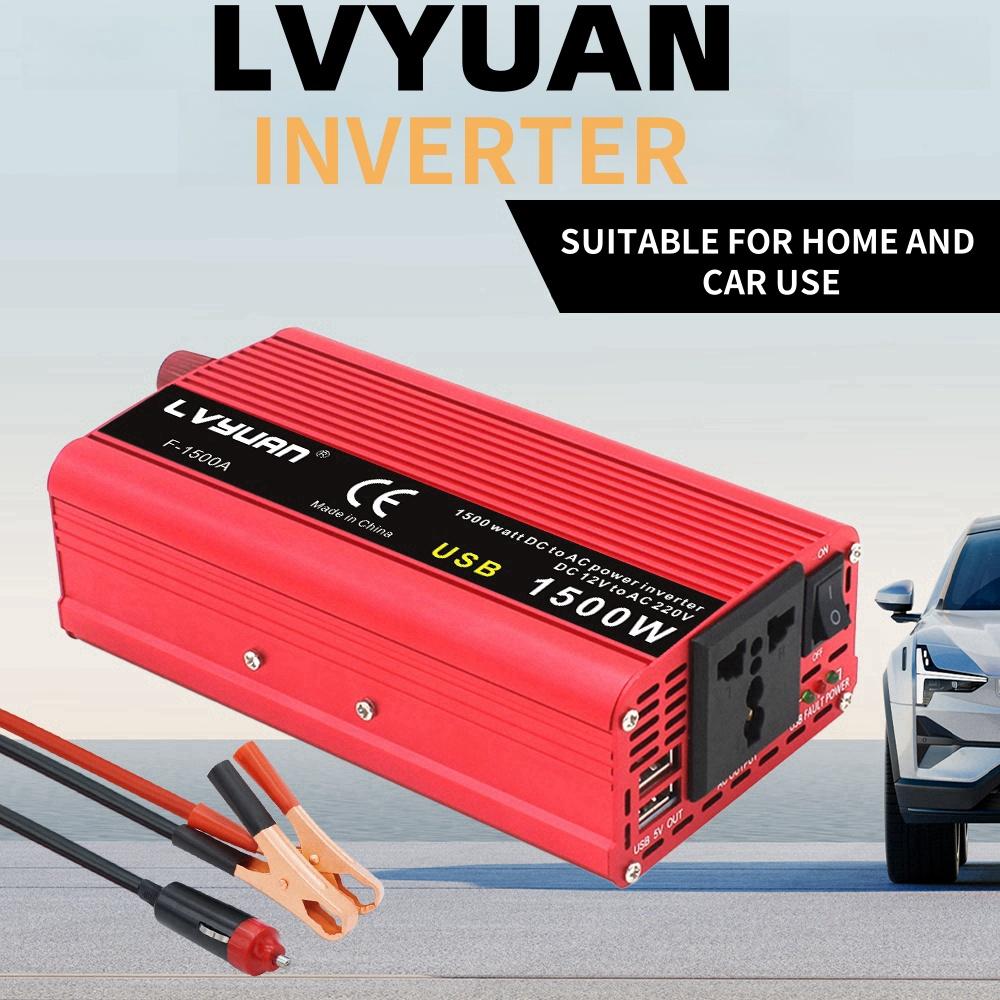 2600/2000/1500W (Culminer) Onduleurs de puissance automobile 12V à 230V 1000/800/500W Puissance nominale Pour Véhicules Automobiles RV Camions