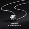 Lucky Bead Necklace: Men's Titanium Steel Lightweight Luxury Collarbone Chain with Hip Hop Flair