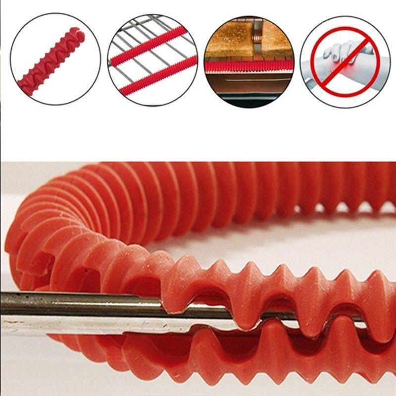 Heat-resistant Silicone Oven Rack Cover, Kitchen Anti Slip Protective Barrier To Prevent Burns and Protect The Grill