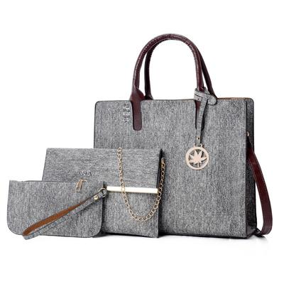 Neue Damentasche modische Retro tragbare Damentasche eine Schulter schräg zu tragen Kind- und Muttertasche dreiteiliges Set