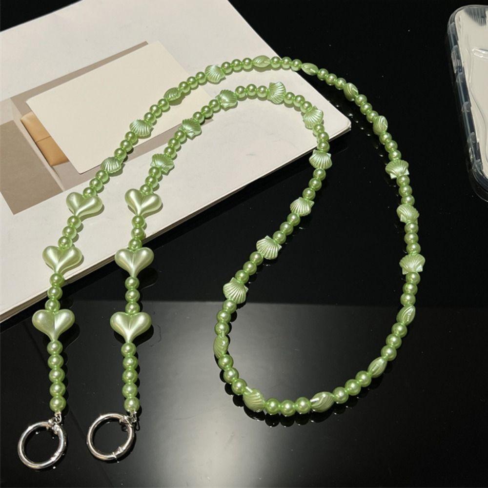 Crossbody Long Crossbody Phone Chain Long Beads Phone Strap Kawaii Mobile Phone Chain  Bag Pendant