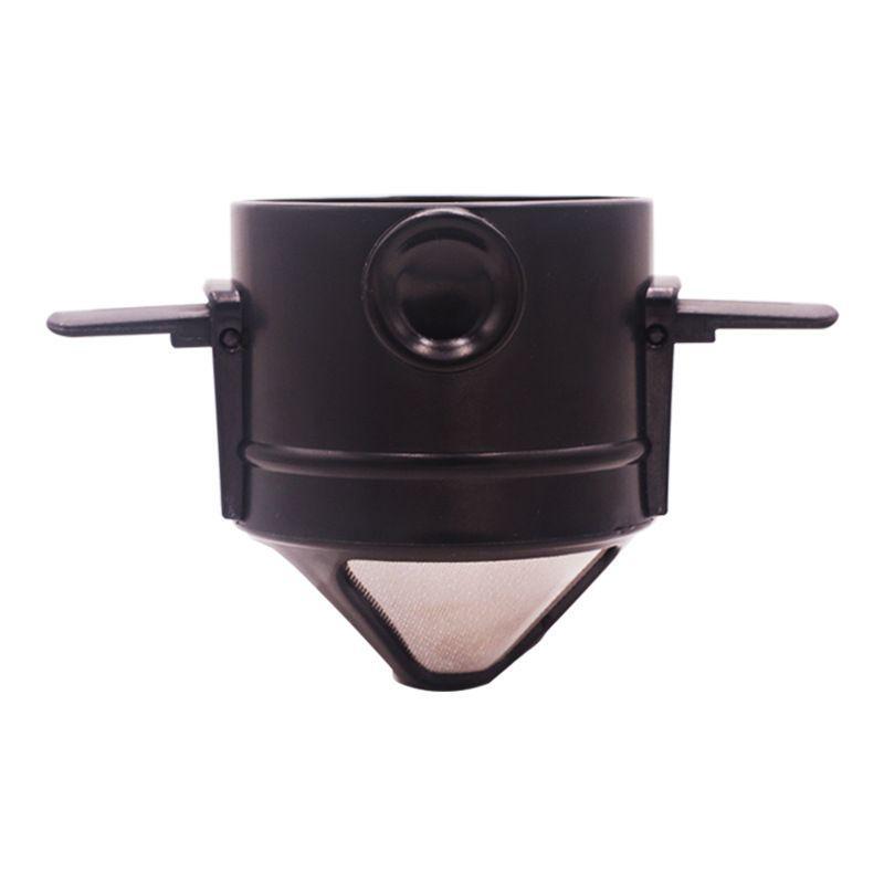 Little Angel Portable Coffee Filter Cup Foldable Hand Brew Reusable Teapot Stand Double-Layer 304 Stainless Steel Coffee Filter