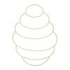 Yousheng 6 Pcs DIY Wreath Frame Metal Wreath Form Easter Rabbit Egg Bee Honeycomb Wire Frame for Wreath Crafting Holiday Hanging Decor