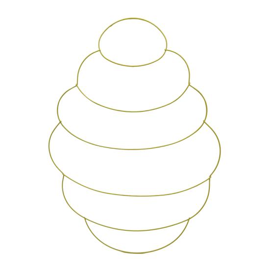 Yousheng 6 Pcs DIY Wreath Frame Metal Wreath Form Easter Rabbit Egg Bee Honeycomb Wire Frame for Wreath Crafting Holiday Hanging Decor