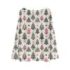 Women's Fashionable Oversized Knitwear Long-Sleeved Christmas Print Top