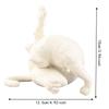 Resin Funny Cat Statue 4.92x3.94 in Resin Cat Sculpture Whimsical Kitty Ornament  For Cat Lovers