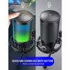 Microphone USB - FIFINE - Streaming - Filtre RGB - Couleur Noir - Mode USB