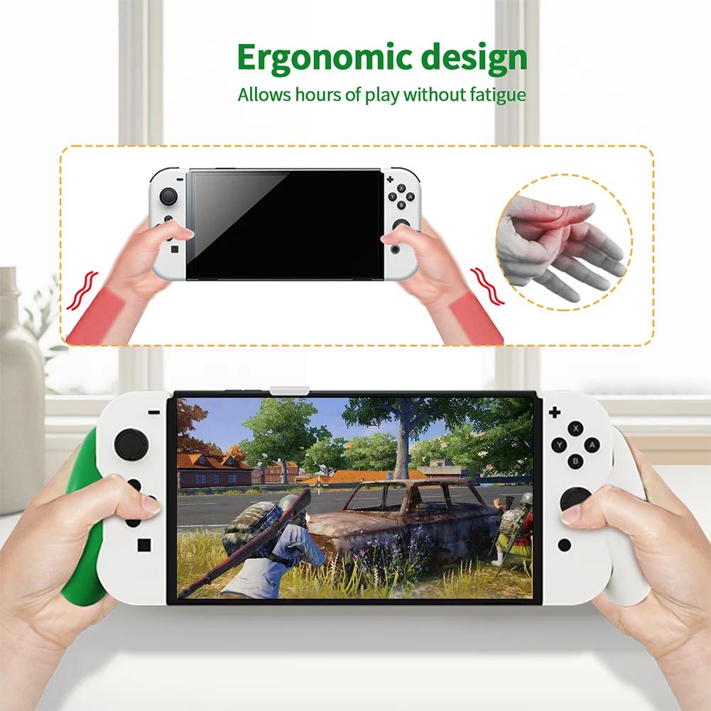 Anti Slip Grip For Switch/Switch OLED Console Handheld Grip Stand Hand Grip Protective Cover Game Console Stand Support Accessor