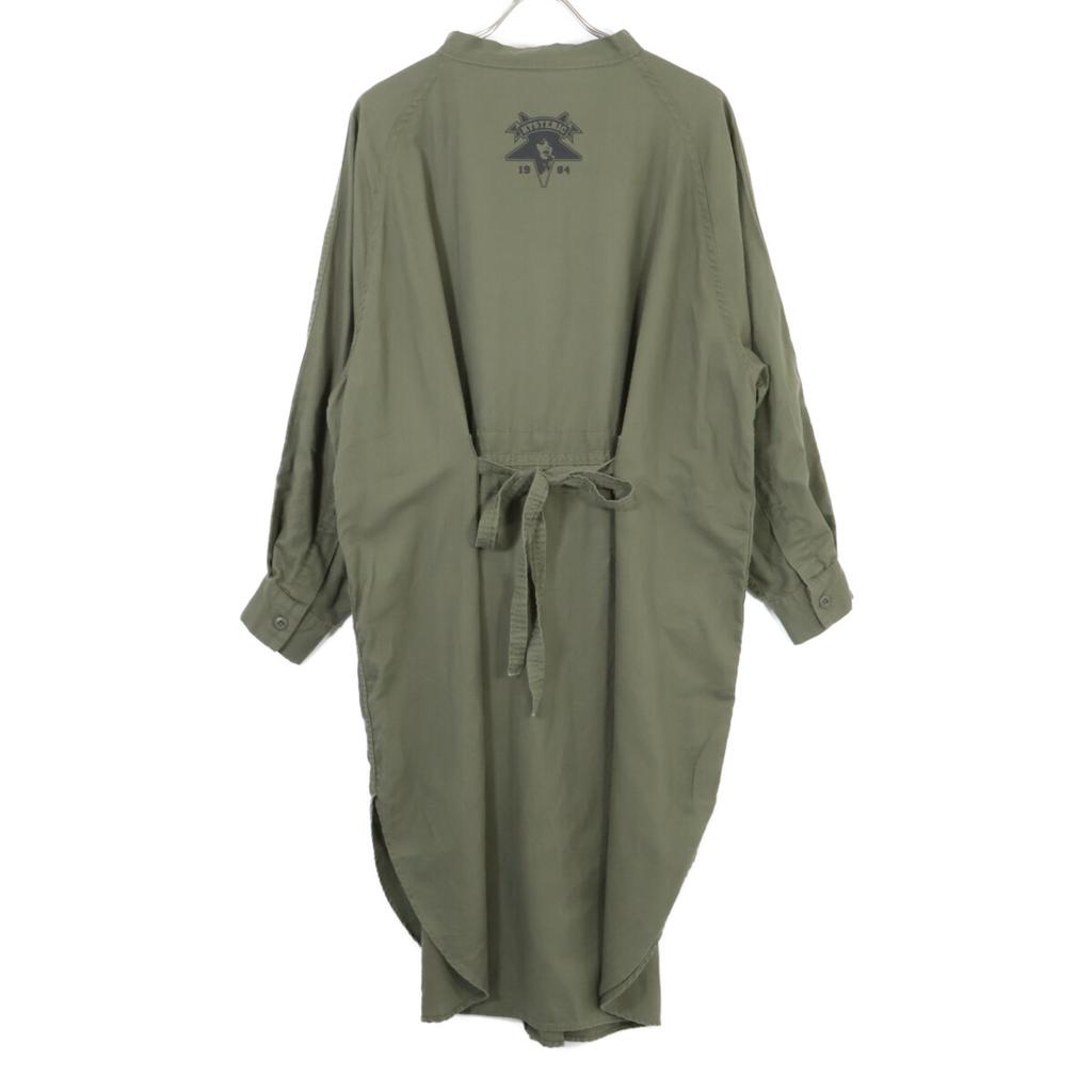 HYSTERIC GLAMOUR 01183AO04 Khaki DARK STAR Luxury Leaf Shirt Dress Dress FREE khakiUsed