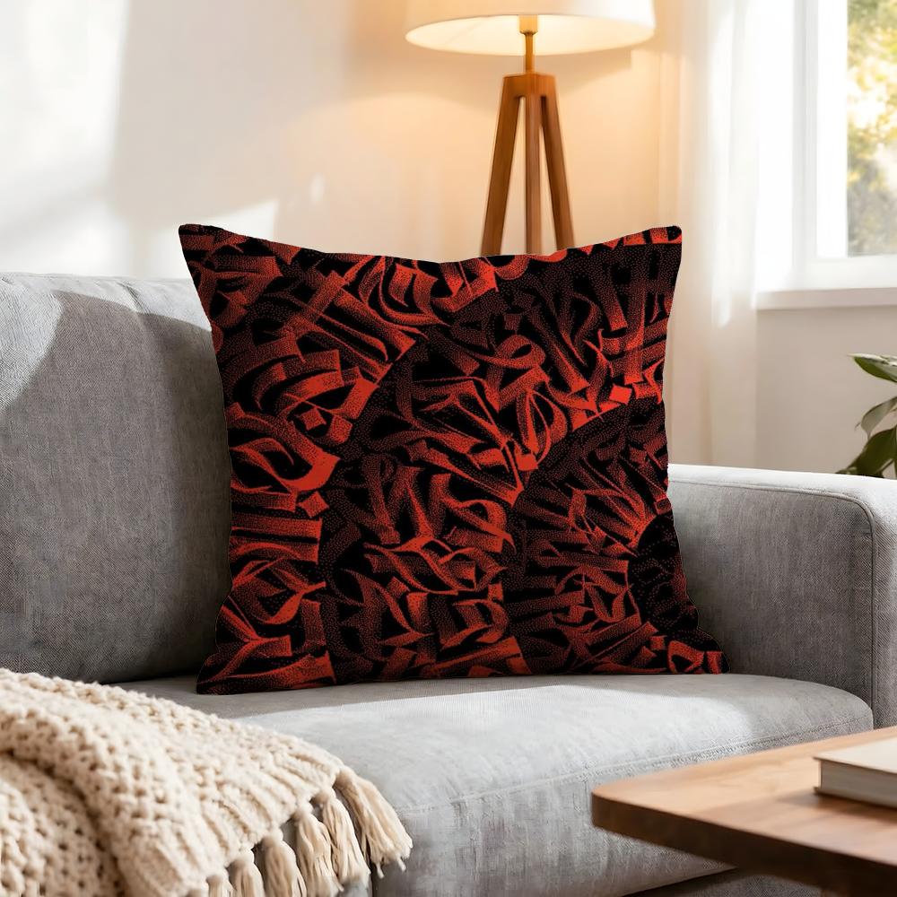 Art Pokra Lampa Art Cushion Cover 1Pcs Decorative Covers Soft Cushion Case For Sofa Couch Decor 40X40 45X45 Pillowcases