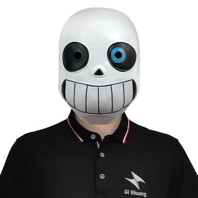 Maska s modrýma očima z Undertale pro halloweenskou párty nebo žerty