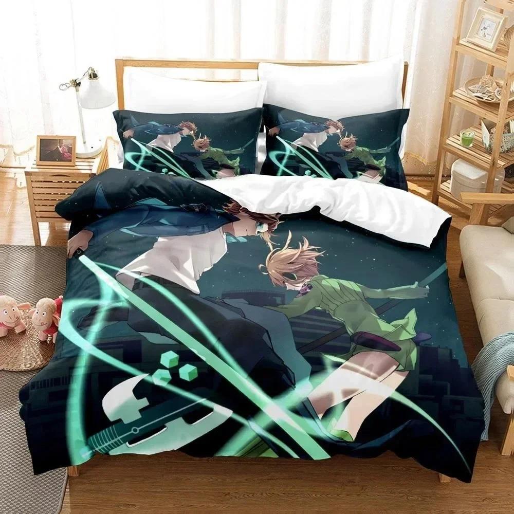 3D Print Anime World Trigger Bedding Set 3D Printed Suitable For Bedroom Duvet Cover Set With Pillowcases Kids Home Textile