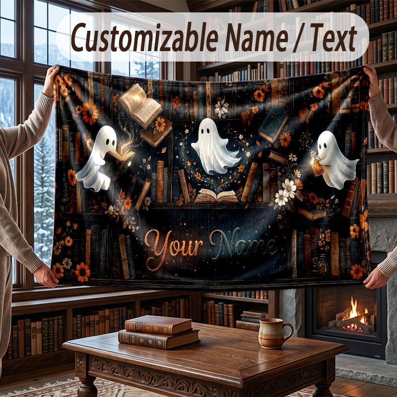 Coperta Morbida e Accogliente a Tema Magia Fantasy con Nome Personalizzato per Divano Letto Casa