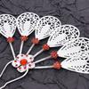 Golden Rhinestone Flower Hairpin Crystal Metal Thai Style Leaf Hair Stick Silver Hollow Ethnic Headdress Jewelry