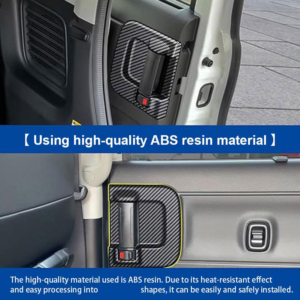 

Door Bowl Decorative Frame For 2024 Suzuki Spacia Custom M K54S And M K94S RHD Interior Door Handle Cover Auto Stickers