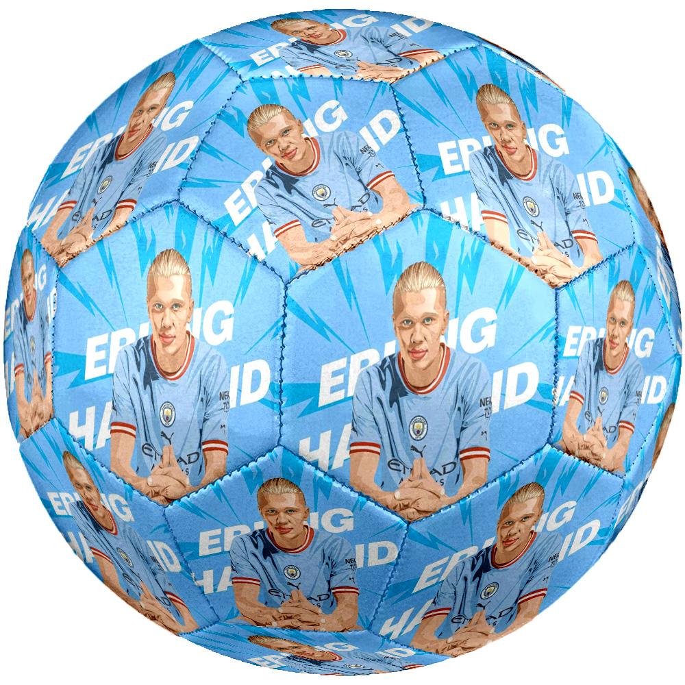 Pallone da Calcio Haaland Manchester City Debutto Taglia 5 Cucito a Macchina Universale Indoor/Outdoor per Accessori da Calcio