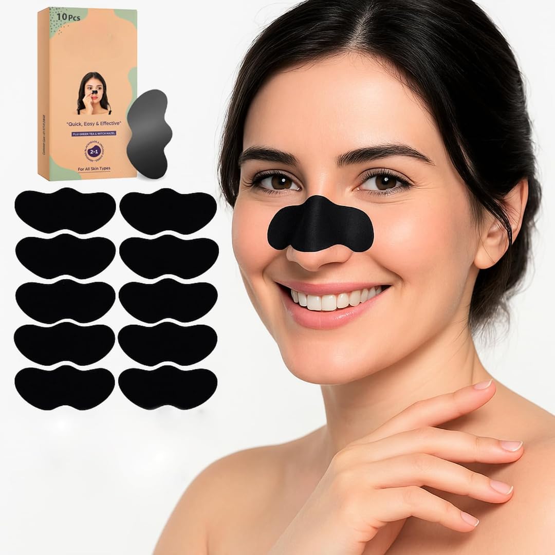 GRUHAM HOME AND KITCHEN Blackhead Removal Nose Strips for Men & Women | Charcoal Purifying Pore Cleansing Nasal Patch | Blackhead Remover Strips