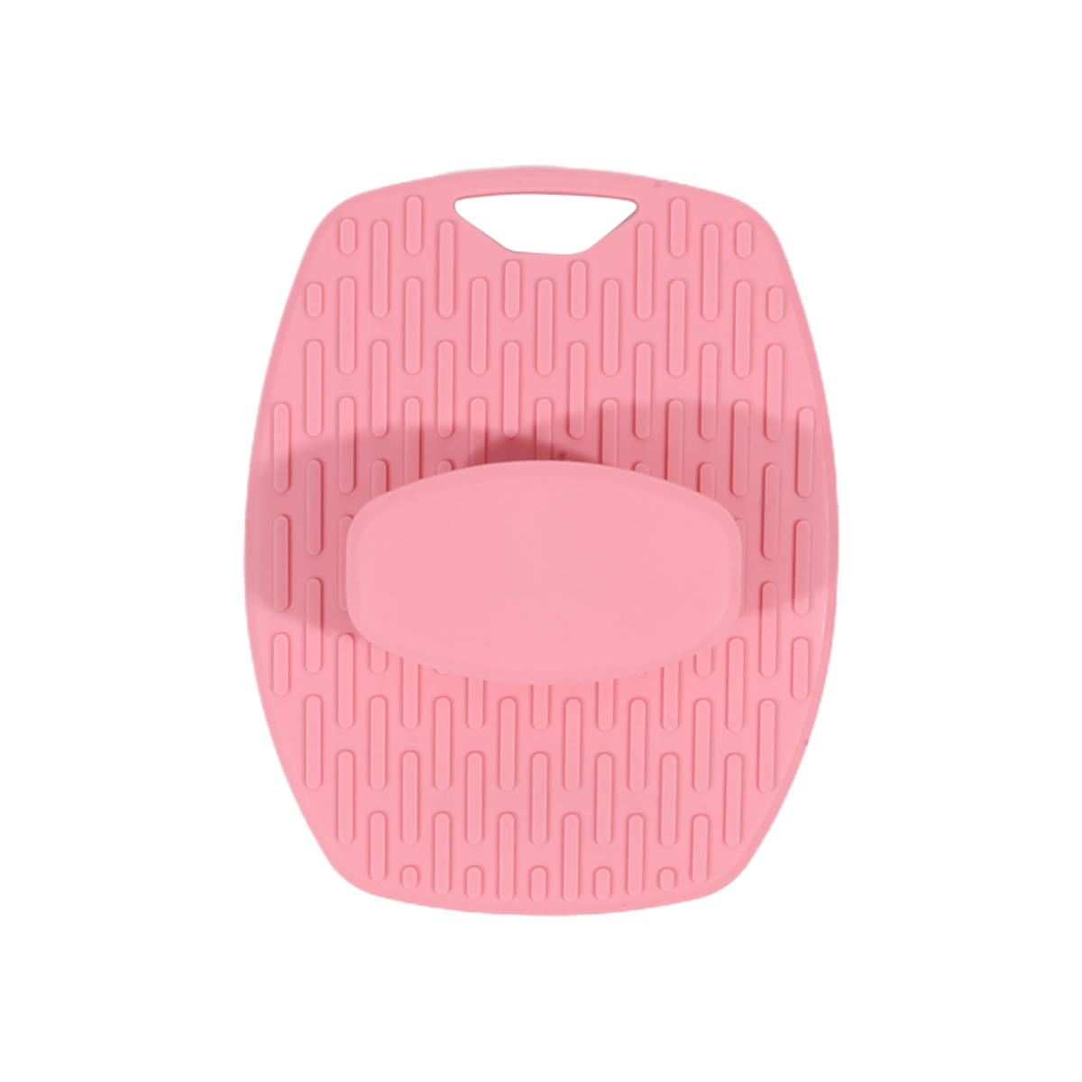 

Soft Silicone Exfoliating Brush Cleanser Manual Body Cleansing Care Scrubber Shower Gentle Massage Bath one size розовый