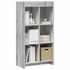 Bookshelf Grey Sonoma 59 X 30 X 111 Cm Engineered Wood
