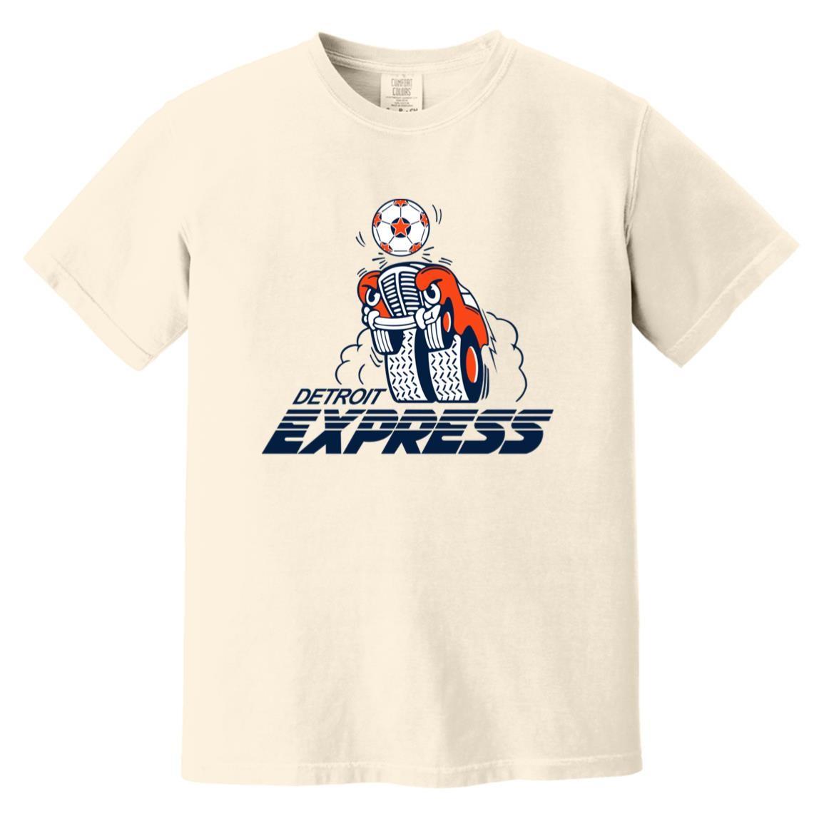 Detroit Express T-shirt Heavyweight Vintage Colors | NASL Soccer Team S