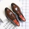 Men Dress Shoes Gentlemen British Style Paty Leather Wedding Shoes Men Flats Leather Oxfords Formal Shoes Loafers Zapatos Hombre