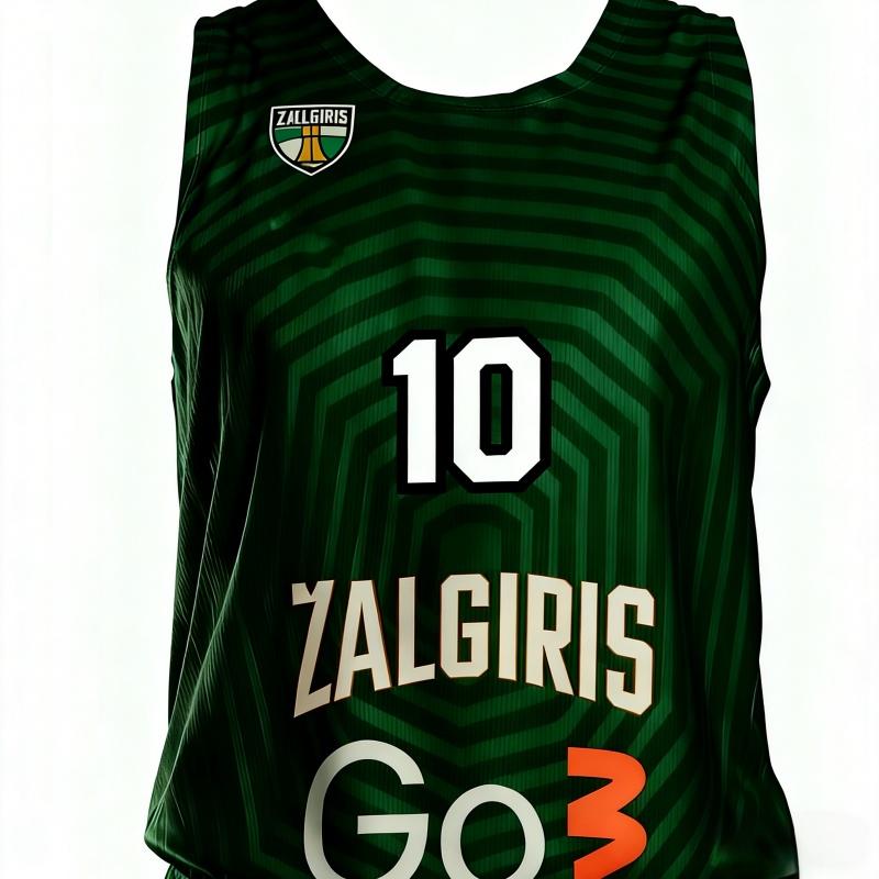 2026 Estate Nuovo Zalgiris Kaunas Pallacanestro Competizione Europea Canotta da Pallacanestro Maglia da Gioco Fan Uomo Donna Abbigliamento Sportivo Famiglia Bambini Magliette