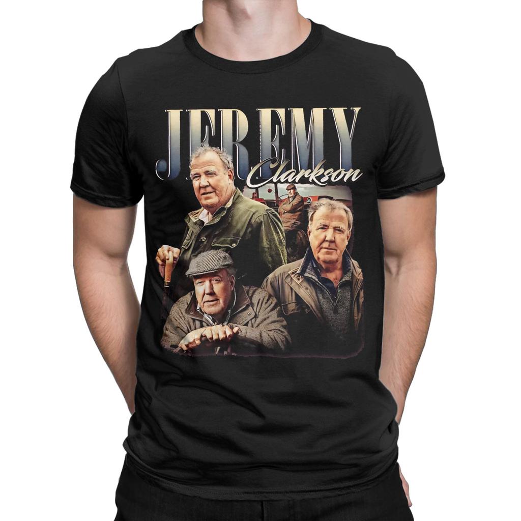 Hip Hop Jeremy Clarkson Vintage T-Shirt Men's Cotton Short Sleeve Crewneck Summer TopsTops