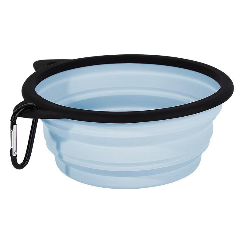 

Collapsible Silicone Pet Bowl - Portable Slow Feeder for Dogs & Cats, Ideal for Outdoor Use