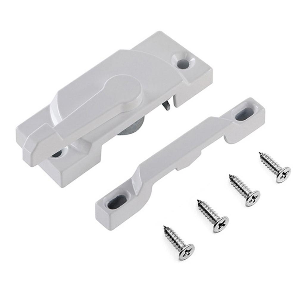 4pcs Zinc Alloy Casement Sash Locks For Double Hung Sliding Vinyl Window Security Latch Replacement Door Hardware белый