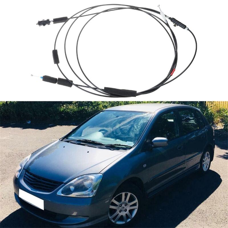 Trunk Door Fuel Lid LatchsLock Release Cable 74880-S5A-A01 for 74880-S5A-305 74880-S5A-A02 4 Door 2001-2005 Vehicle Part
