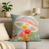 Jellyfish Marine life Cut Print Throw Pillow Cover Square Cushion Case for Living Room Bedroom Decor