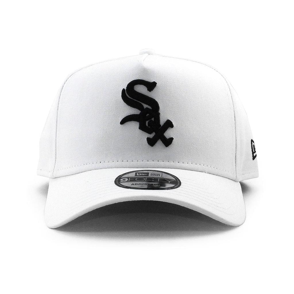 New Era Cap 9FORTY Snapback Chicago White Sox MLB SNAPBACK CAP WHITE CHICAGO WHITE SOX White AF Hat 940 Major League Baseball A-FRAME A-Frame [Used]