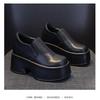 Fashion Lefu Shoes Women's 2025 New Style Inner Height 11cm Thick Sole Small Leather Shoes Women's Single Shoes Womens Shoes