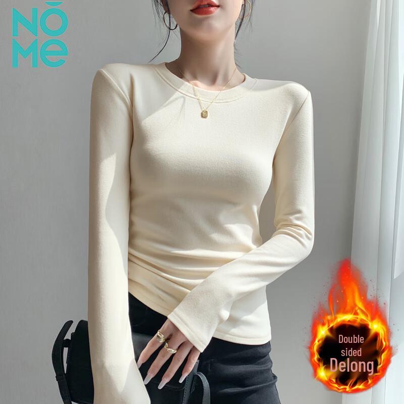 

NOME Women s Thermal Round Neck Long Sleeve Base Layer Top S