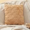 Pillowcase for Sofa Plush Fuzzy Cushion Cover with Hidden Zipper Soft Throw Pillowcase for Room Bedroom Home Office Decor Plain