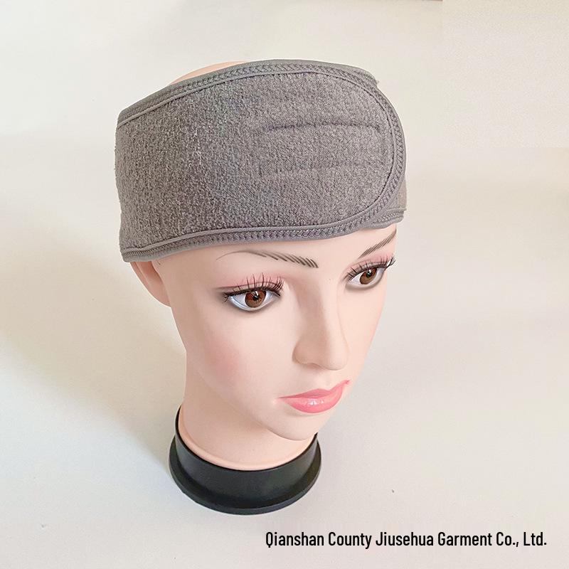 Bandeau SPA Européen & Américain à Velcro - Bandeau Anti-Transpiration et Respirant pour le Sport et le Post-Partum pour Femme, Accessoire Capillaire Tricoté