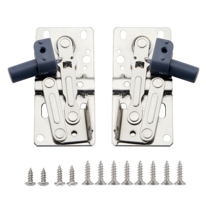 2 Stück Küchenschrank Ausklappbare Schubladen Scharniere Selbstschließend 45 Grad Schwenkarm Scharnier Für Spülenschublade Badezimmer Organizer Schuhschränke