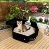 Portable Folding Travel Pet Litter Box Dog Toilet Tray Folding Cat Litter Potty Waterproof Outdoor Foldable Cat Litter Box