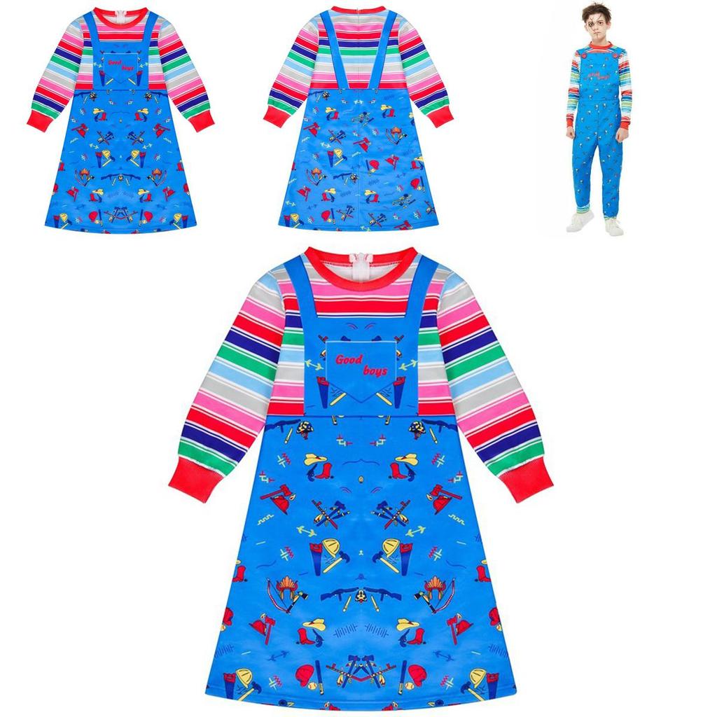 Adorable Child's Play Licensed Chucky Costume For Halloween Kids Fancy Dress